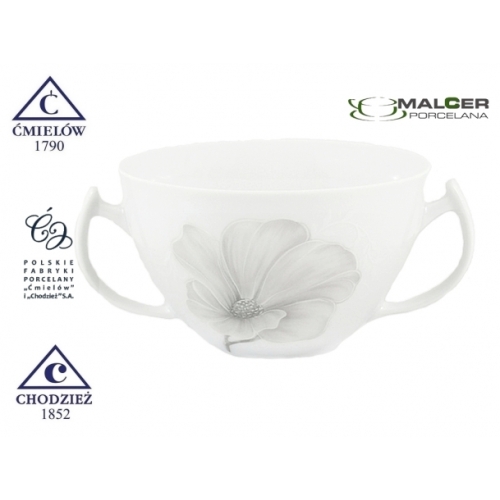 Bulionówka ze spodkiem 300 ml dek: G463 Magnolia AKCENT