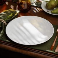 Talerz płytki 26 cm dek: C001 Biała DALIA