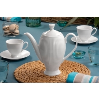 Imbryk 1300 ml dek: C001 Biała DALIA