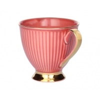 Filiżanka ze spodkiem 250 ml dek: GZ04 Koral DALIA GIFT BOX