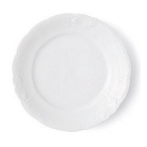 Talerz płytki 24 cm dek: C001 Biała FRYDERYKA