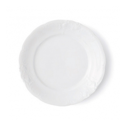 Talerz płytki 19 cm dek: C001 Biała FRYDERYKA