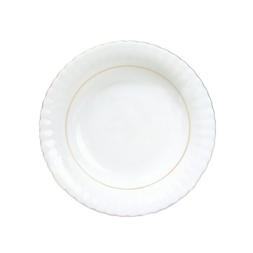 Talerz głęboki 22,5 cm dek: B014 Złota Linia IWONA