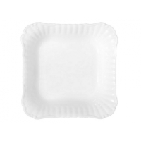 Salaterka kwadratowa 24 cm dek: C000 Biała IWONA