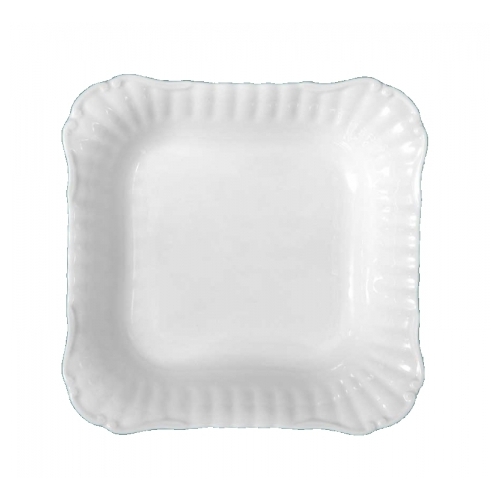 Salaterka kwadratowa 24 cm dek: C000 Biała IWONA