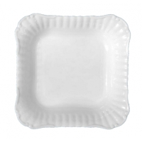 Salaterka kwadratowa 28 cm dek: C000 Biała IWONA