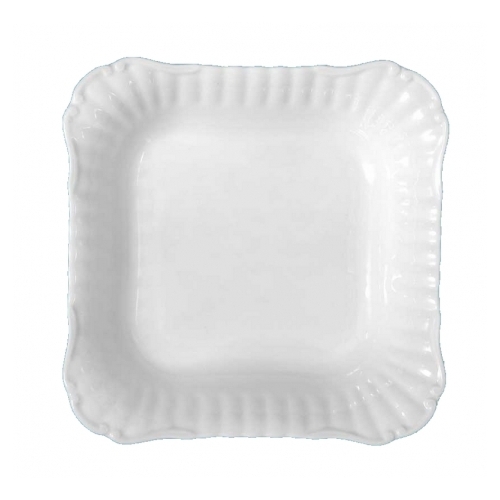 Salaterka kwadratowa 28 cm dek: C000 Biała IWONA