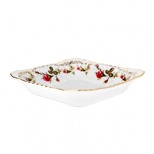 Salaterka kwadratowa 24 cm dek: B013 Złocona Róża IWONA