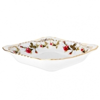 Salaterka kwadratowa 28 cm dek: B013 Złocona Róża IWONA