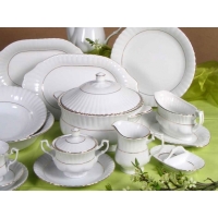 Półmisek owalny 24 cm dek: B014 Złota Linia IWONA