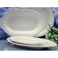 Półmisek owalny 24 cm dek: B014 Złota Linia IWONA