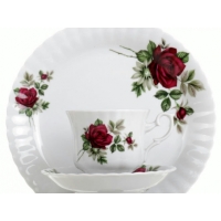 Cukiernica 300 ml dek: B826 Bordowa Róża IWONA