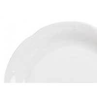 Talerz płytki 19 cm dek: C000 Biała KAMELIA