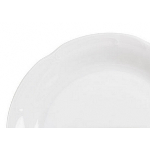 Talerz płytki 19 cm dek: C000 Biała KAMELIA