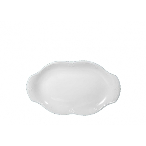 Półmisek owalny 24 cm dek. C000 Biała KAMELIA