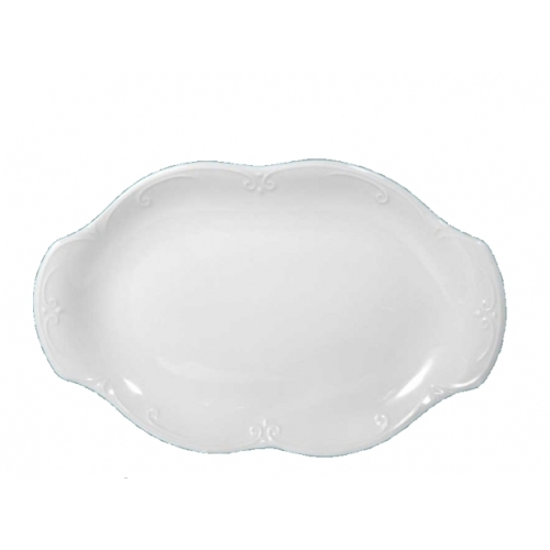 Półmisek owalny 28 cm dek. C000 Biała KAMELIA