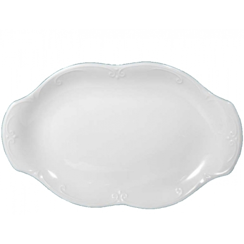 Półmisek owalny 38 cm dek. C000 Biała KAMELIA