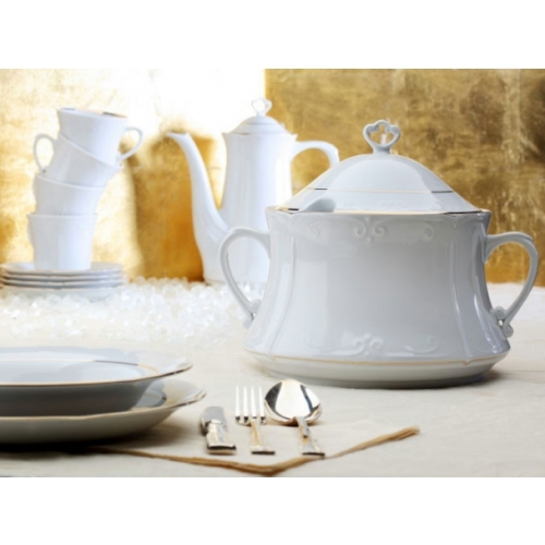 Półmisek głęboki 28 cm dek. B014 Złota Linia KAMELIA