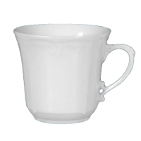 Filiżanka 250 ml ze spodkiem dek. C000 Biała KAMELIA