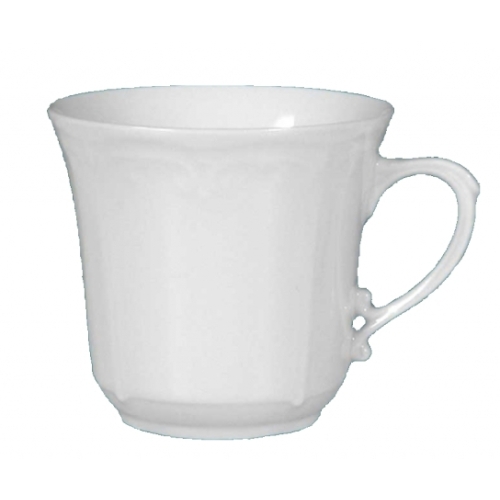 Filiżanka 250 ml ze spodkiem dek. C000 Biała KAMELIA