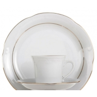 Spodek pod  bulionówkę 16 cm dek. B014 Złota Linia KAMELIA