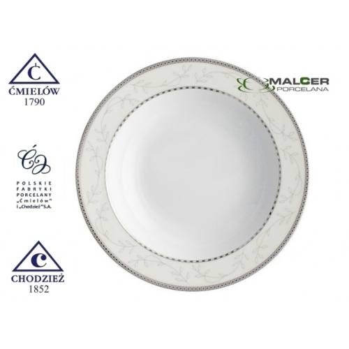 Talerz głęboki 22,5 cm dek: B601 Marzenie Platynowe ASTRA