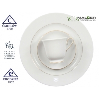 Spodek pod filiżankę 14 cm dek: B014 / 0164 Złota Linia ASTRA