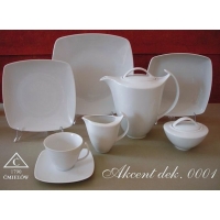 Cukiernica 300 ml dek: C000 Biały AKCENT