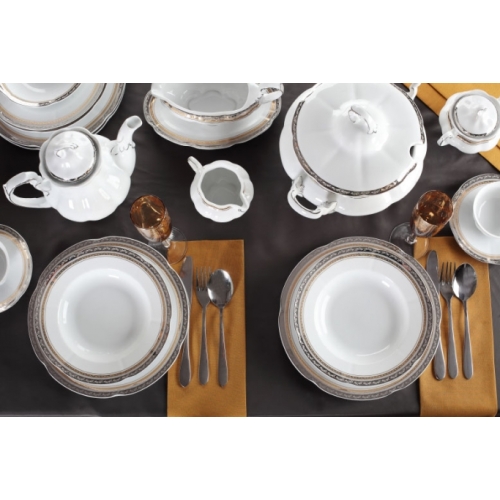 Serwis obiadowy dla 12 osób / 43 części dek: E551 Princess BOLERO