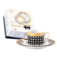 Serwis do kawy dla 1 osoby / 3 części G888 Pierrot JENNY GIFT BOX