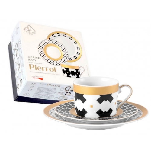 Serwis do kawy dla 1 osoby / 3 części G889 Pierrot JENNY GIFT BOX