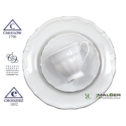 talerz płytki 19 cm G237 Platynowa Linia MARIA TERESA