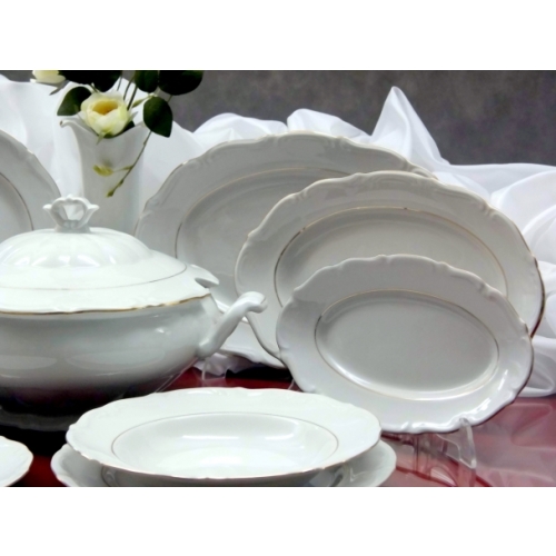 salaterka okrągła 23 cm B014 Złota Linia MARIA TERESA