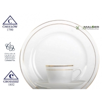 Serwis do kawy dla 6 osób / 18 części dek: 3604 Złota Linia PUŁASKI