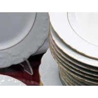 Talerz płytki 25 cm dek: 3604 Złota Linia ROCOCO