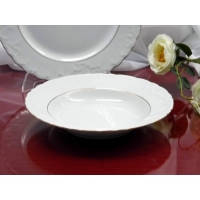 Talerz głęboki 22,5 cm dek: 3604 Złota Linia ROCOCO