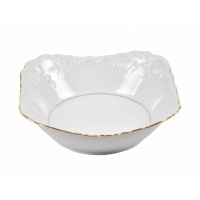 Salaterka kwadratowa 24 cm dek: 3604 Złota Linia ROCOCO