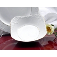 Salaterka kwadratowa 27 cm dek: 3604 Złota Linia ROCOCO