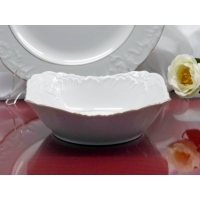 Salaterka kwadratowa 27 cm dek: 3604 Złota Linia ROCOCO