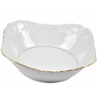 Salaterka kwadratowa 27 cm dek: 3604 Złota Linia ROCOCO