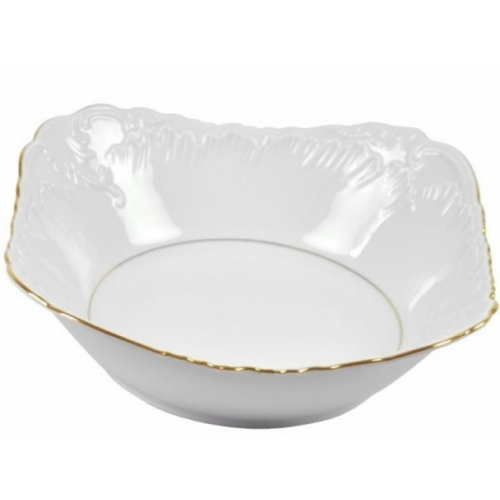 Salaterka kwadratowa 27 cm dek: 3604 Złota Linia ROCOCO