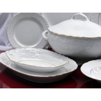 Półmisek owalny 33 cm dek: 3604 Złota Linia ROCOCO