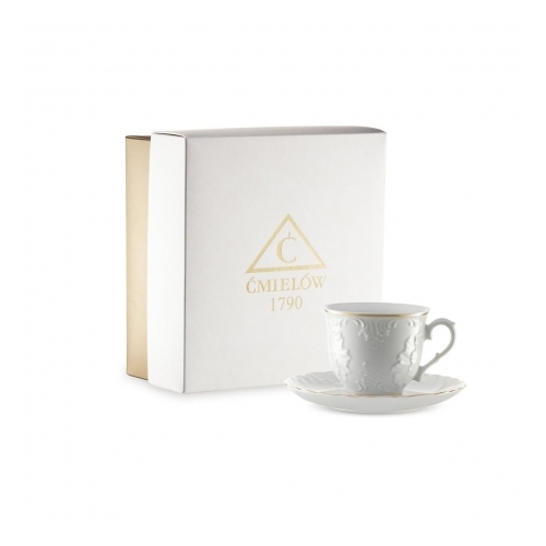 Filiżanka 250 ml ze spodkiem dek: 3604 Złota Linia ROCOCO GIFT BOX