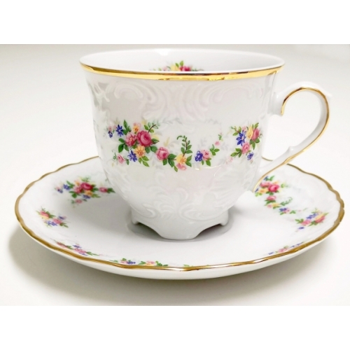 Filiżanka ze spodkiem 250 ml dek: G742 ROCOCO GIFT BOX