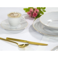 Talerz głęboki 22 cm dek: 3604 Złota Linia SOFIA