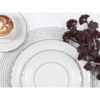 Komplet talerzy dla 6 osób / 18 części Platynowa Linia SOFIA