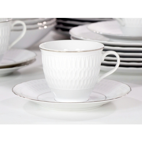 Komplet talerzy dla 6 osób / 18 części Platynowa Linia SOFIA