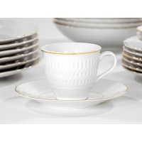 Serwis obiadowy dla 6 osób / 25 części Złota Linia SOFIA