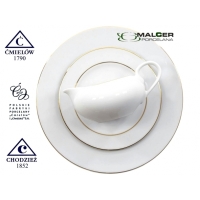 Serwis obiadowo-kawowy dla 12 osób / 109 części dek: 3604 Złota Linia YVONNE