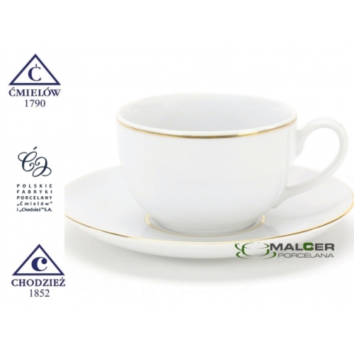 Serwis obiadowo-kawowy dla 12 osób / 109 części dek: 3604 Złota Linia YVONNE